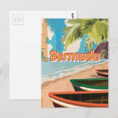 Bermuda Vintage-poster Briefkaart (Voorkant / Achterkant)