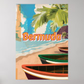 Bermuda Vintage-poster Poster (Voorkant)