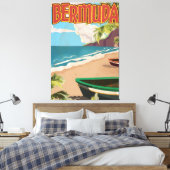 Bermuda vintage pret reizen poster print (Insitu (Slaapkamer))