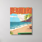 Bermuda vintage pret reizen poster print (Voorkant)
