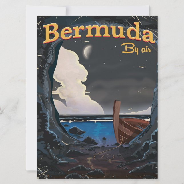 Bermuda vintage reisposter (Voorkant)