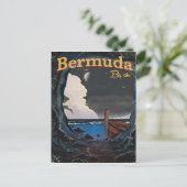 Bermuda vintage reisposter briefkaart (Staand voorkant)