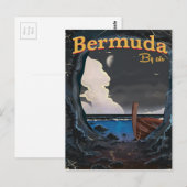 Bermuda vintage reisposter briefkaart (Voorkant / Achterkant)