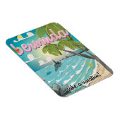 Bermuda vintage reisposter cartoon magneet (Rechterzijde)