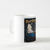 Bermuda vintage reisposter koffiemok (Voorkant links)