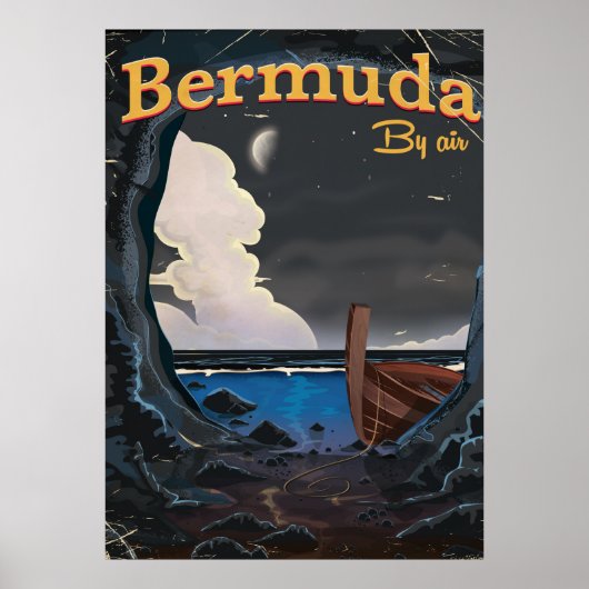 Bermuda vintage reisposter poster (Voorkant)