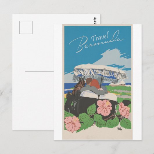 Bermuda Vintage Travel Briefkaart (Voorkant / Achterkant)