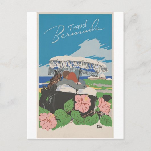 Bermuda Vintage Travel Briefkaart (Voorkant)