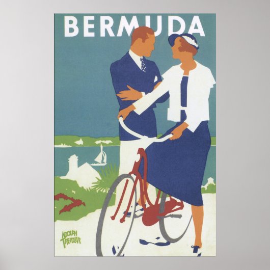 Bermuda Vintage Travel Poster (Voorkant)