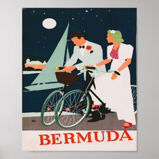 Bermuda Vintage Travel Poster (Voorkant)
