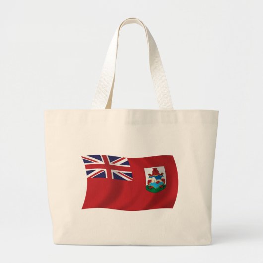 Bermuda Vlag Boodschappentas Grote Tote Bag (Voorkant)