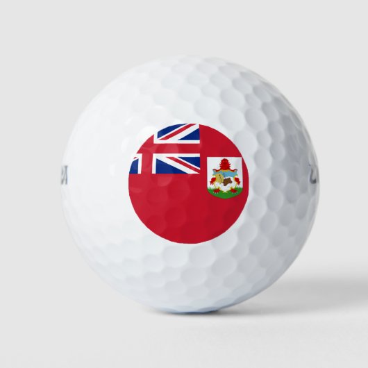Bermuda vlag Golf Balls Golfballen (Voorkant)