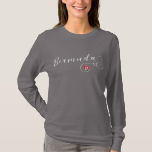 Bermuda-vlag in Heart T-Shirt