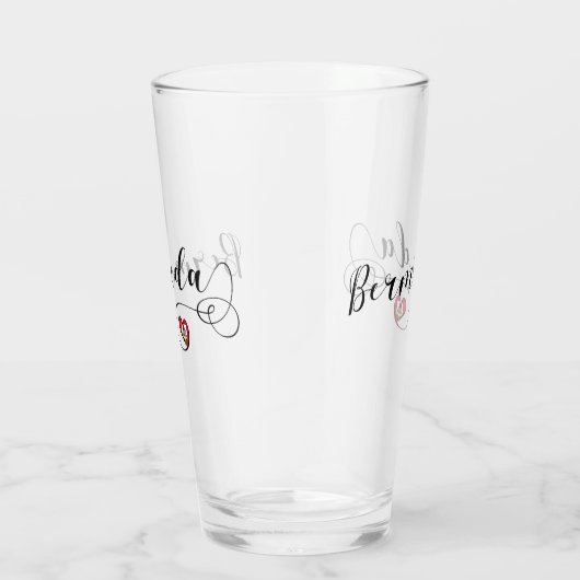 Bermuda - vlag in het hart glas (Rechts)