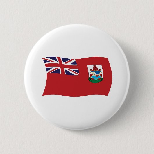 Bermuda Vlag Knop Ronde Button 5,7 Cm (Voorkant)