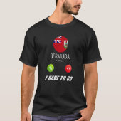 bermuda vlag Souvenir Bermuda roept callin op T-shirt (Voorkant)