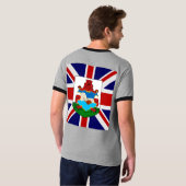 Bermuda - Vlag van hoge kwaliteit T-shirt (Achterkant volledig)