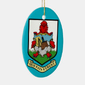 Bermuda* Wapenkerstversiering Keramisch Ornament (Rechts)