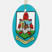 Bermuda* Wapenkerstversiering Keramisch Ornament (Links)