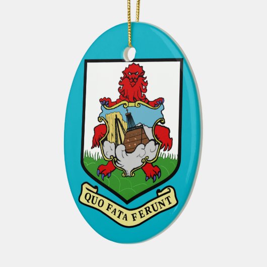 Bermuda* Wapenkerstversiering Keramisch Ornament (Links)