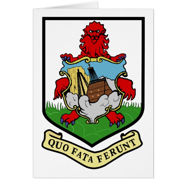 Bermuda-wapenschild met Motto (Voorkant)
