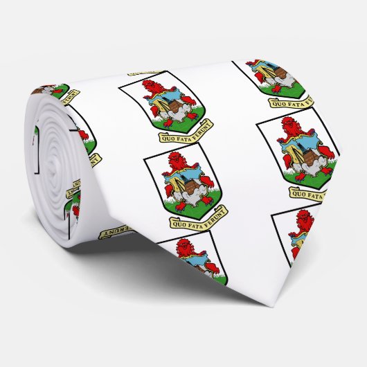 Bermuda-wapenschild Stropdas (Opgerold)