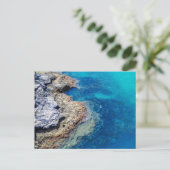 Bermuda-wateren en rotsachtige kustlijn briefkaart (Staand voorkant)