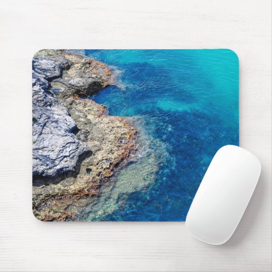 Bermuda Waters & Rocky Shoreline Mousepad Muismat (Met muis)