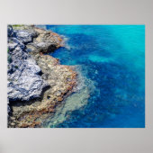 Bermuda Waters & Rocky Shoreline Poster Print (Voorkant)