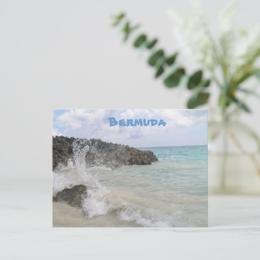 Bermuda Wave Briefkaart (Staand voorkant)