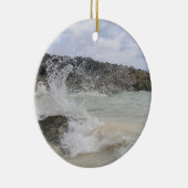 Bermuda Wave Photo Ornament (Rechts)