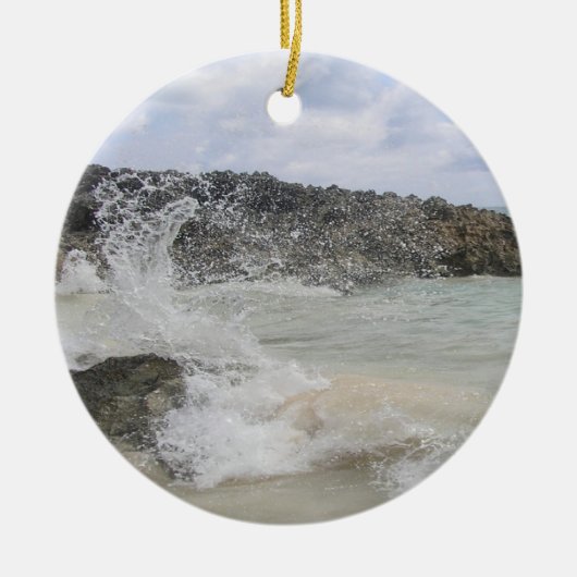 Bermuda Wave Photo Ornament (Voorkant)