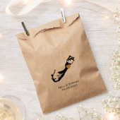 Bermuda Wedding Favor Treat Sacks, cadeautassen Bedankzakje (Geknipt)