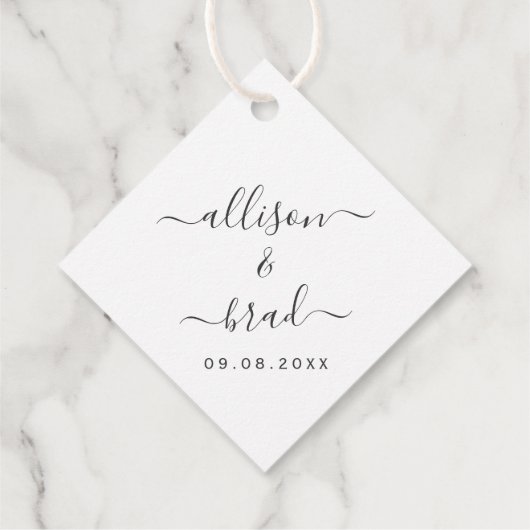 Bermuda welkomsttas cadeau Label bruiloft weekend (Achterkant)