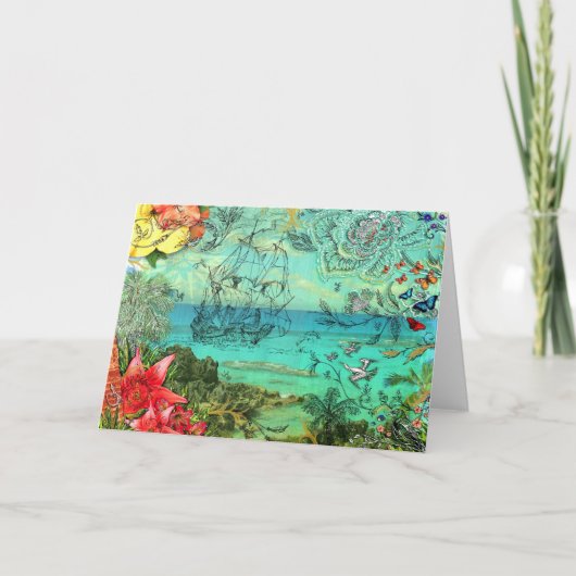 Bermuda-Wenskaart Kaart (Voorkant)