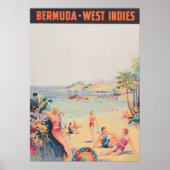 Bermuda West Indies Vintage Poster (Voorkant)