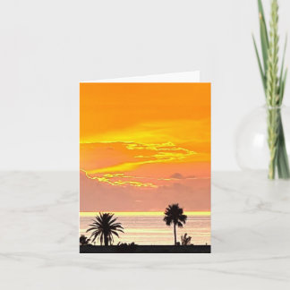 Bermuda Zonsondergang Notitiekaart