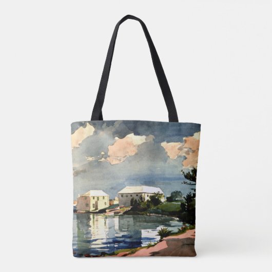 Bermuda, Zoutketel kunstwerk, Tote Bag (Achterkant)
