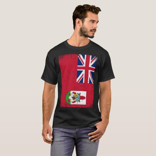 Bermudan Flag Bermuda T-shirt (Voorkant volledig)