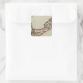 Bermudas Vierkante Sticker (Tas)