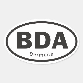 Bermudasticker Ovale Sticker