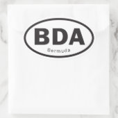 Bermudasticker Ovale Sticker (Tas)