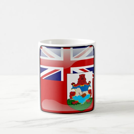 Bermudiaanse glanzende vlag koffiemok (Center)