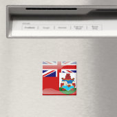 Bermudiaanse glanzende vlag magneet (Insitu (Vaatwasser))