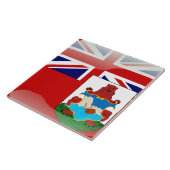 Bermudiaanse vlag tegeltje (Zijkant)