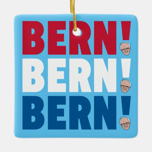 Bern Bern Bernie Sanders Keramisch Ornament (Voorkant)