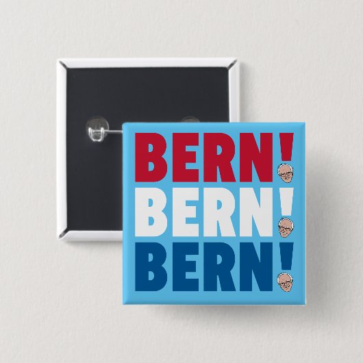 Bern Bern Bernie Sanders Vierkante Button 5,1 Cm (Voorkant /achterkant)