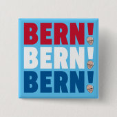 Bern Bern Bernie Sanders Vierkante Button 5,1 Cm (Voorkant)