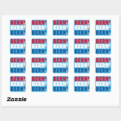 Bern Bern Bernie Sanders Vierkante Sticker (Vel)