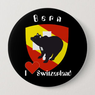 Bern Berna Schweiz Suisse Svizzera Svizra Ronde Button 4,0 Cm
